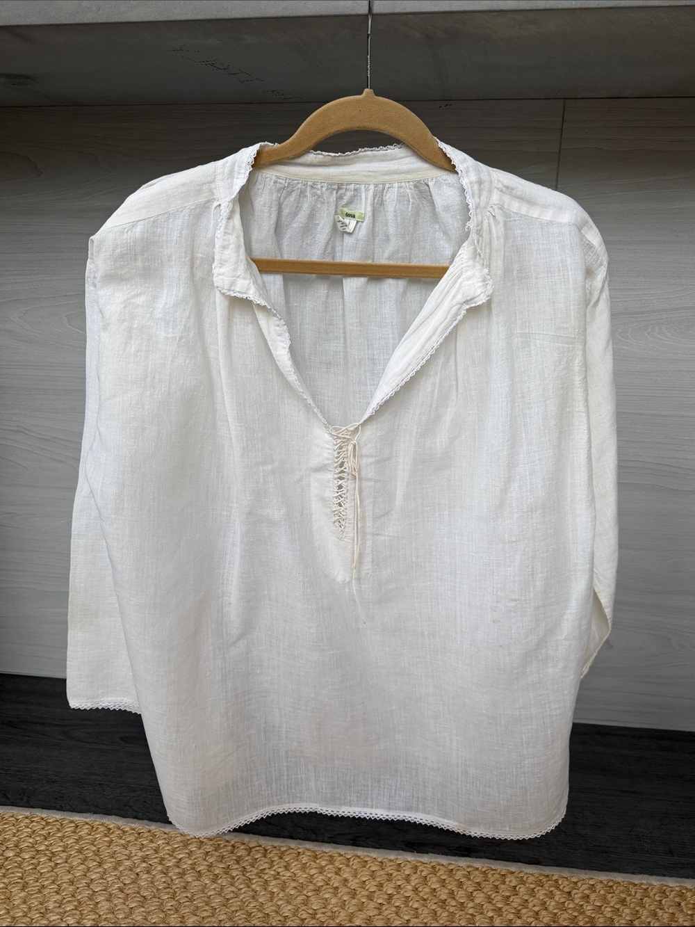 Dosa Linen Peasant Blouse 1 / S